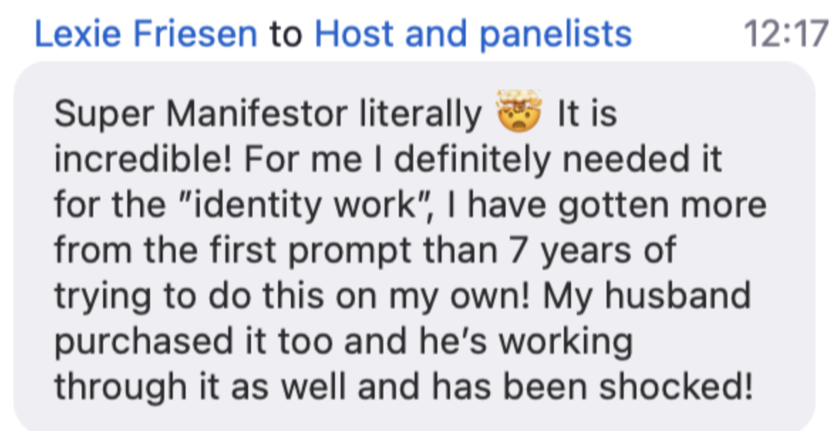 Super Manifestor AI student review 1
